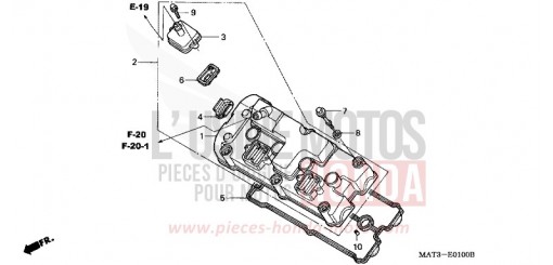 COUVERCLE DE CULASSE CBR1100XX3 de 2003